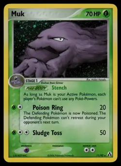 Muk - 11/92 - Pokemon Card Ex Legend Maker Holo Rare - NM - Image 1
