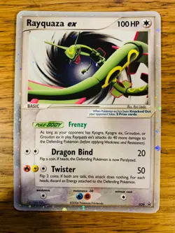 LP! Rayquaza ex # 039 2006 Ultra Rare Holo Black Star Promo Pokemon Card! - Image 1