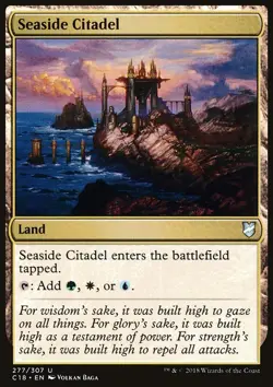 MTG Magic the Gathering Seaside Citadel (277/334) Commander 2018 LP - Image 1