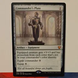Magic: The Gathering Commander's Plate Artifact Equipment Commander Legends 305 - Image 1