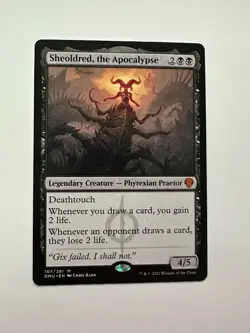 Sheoldred, the Apocalypse NM Dominaria United Regular Phyrexian MTG - Image 1