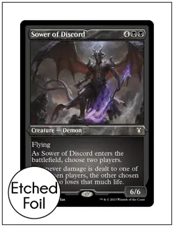 1x Sower of Discord, Etched Foil, Commander Masters, MTG NM - Image 1