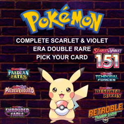 Pokemon TCG Scarlet & Violet Double Rare ex Trading Card – Choose Your Card! - Image 1