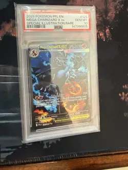 Pokemon Mega Charizard X Ex #125 SIR Phantasmal Flames PSA 10 GEM MINT - Image 1