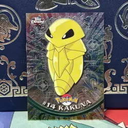 2000 Pokemon Topps Chrome Series 1 - #14 KAKUNA - Chrome Foil Holo RARE (MINT) - Image 1
