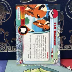 2000 Pokemon Topps Chrome Series 1 - #14 KAKUNA - Chrome Foil Holo RARE (MINT) - Image 2