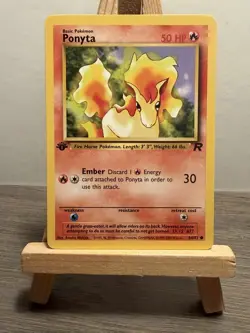Ponyta 1st Edition 64/82 Pokemon TCG Card Team Rocket, WOTC 1999 - Image 1