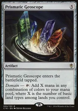 MTG Magic the Gathering Prismatic Geoscope (55/374) Commander 2016 LP - Image 1
