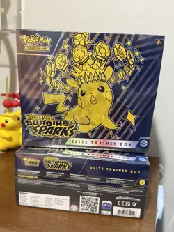 Pokemon Scarlet & Violet Surging Sparks Elite Trainer Box English Pikachu 2024 - Image 1