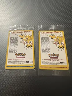 POKEMON SEALED (ARTICUNO, MOLTRES) PAIR Movie Promo Legendary WOTC - Image 1