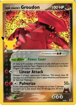Pokemon TCG Celebrations: Classic Collection 9/95 Team Magma's Groudon VLP - Image 1