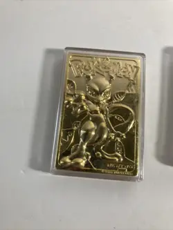 1999 Pokemon 23k Gold Plated Card Pikachu Mewtwo Poliwhirl Togepi Jigglypuff - Image 4
