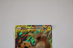 Pokemon Sun & Moon Unified Minds Holo Card: Raichu & Alolan Raichu GX (54/236) - Image 3