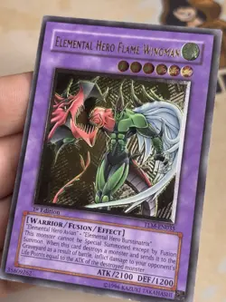 TLM-EN035 Elemental Hero Flame Wingman Ultimate Rare 1st Edition YuGiOh! - Image 2