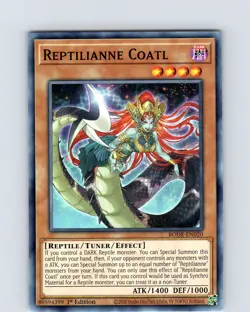 Yu-Gi-Oh TCG Reptilianne Coatl BODE-EN020 1st Edition Regular Common Card NM - Image 1