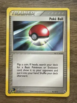 Pokemon Poke Ball 86/109 EX Ruby & Sapphire 2003 Card NM - Image 1