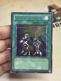 TLM-EN0037 Card Of Sanctity 1st Edition Ultimate Rare YuGiOh! NM EURO Print - Image 2