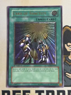 TLM-EN0037 Card Of Sanctity 1st Edition Ultimate Rare YuGiOh! NM EURO Print - Image 3