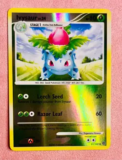 Ivysaur | 51/132 | Secret Wonders | 2007 Vintage Pokemon Card| Reverse Holo | LP - Image 1