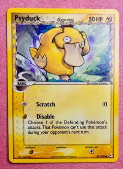 Psyduck | 81/110 | EX Holon Phantoms | 2006 Vintage Non Holo Pokemon Card | LP - Image 1