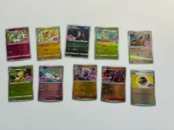 Pokemon TCG Card Lot (10) Stamped Reverse Holo Chinese Gem Pack 2-3 ALL NM - Image 1