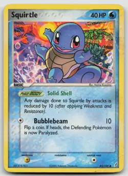 Pokemon Card Squirtle Common Crystal Guardians 64/100 - Image 1