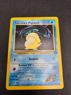 Sabrina's Psyduck Gym Challenge 99/132 Common Regular Unlimited Pokemon Card - Image 1