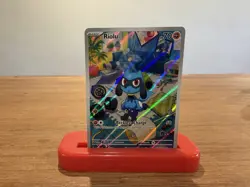 Riolu Scarlet & Violet Full Art Illustration Rare Pokemon TCG Card 215/198 - Image 1