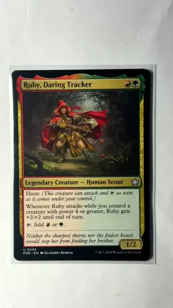 Playset (4x) Ruby, Daring Tracker -MTG- Foundations - Image 1