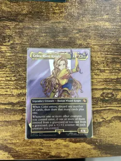 Celes, Rune Knight (Borderless) (Surge Foil) Commander: Final Fantasy Foil - Image 1