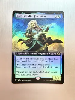 Tam, Mindful First-Year - 380 - MTG: Lorwyn Eclipsed - Extended Art - FOIL - Image 1