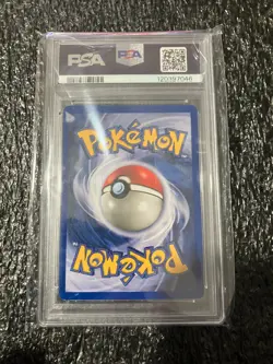 PSA 6 - Pokemon MEWTWO 10/130 - BASE SET 2 - FOIL Rare - Image 2