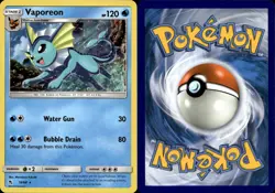 Vaporeon 18/68 Hidden Fates Holo Pokemon NM - Image 1
