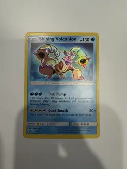 Pokemon TCG Shining Volcanion 27/73 Shining Legends Holo Rare 130HP English - Image 1