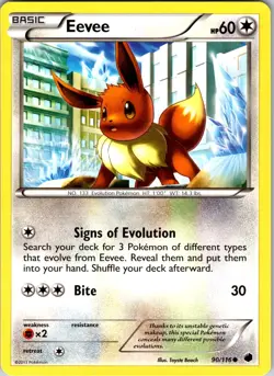 Eevee (90) 90/116 Plasma Freeze Pokemon LP Normal - Image 1