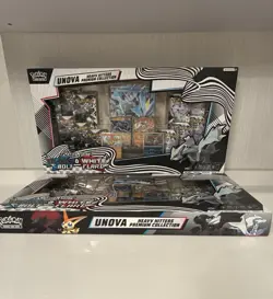 2 PACK Pokemon TCG Black Bolt White Flare Unova Heavy Hitters Premium Collection - Image 1