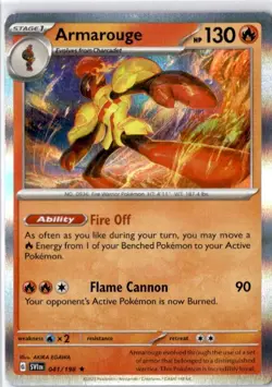 Pokemon Armarouge 041/198 - Scarlet & Violet - Rare Holo Near Mint English - Image 1