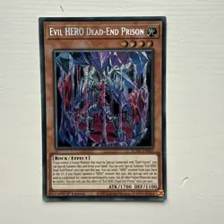Evil Hero Dead-End Prison SUDA-EN002 Secret Rare 1st Edition Yugioh - Image 1