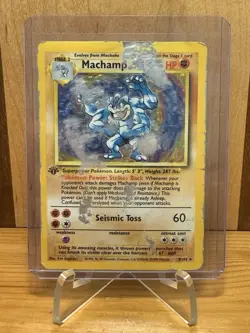 Machamp 8/102 Holo 1st Edition Pokemon Card Base Set 1999 - Image 2
