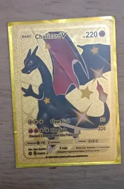 Charizard v gold foil 2020 pokemon card - Image 1