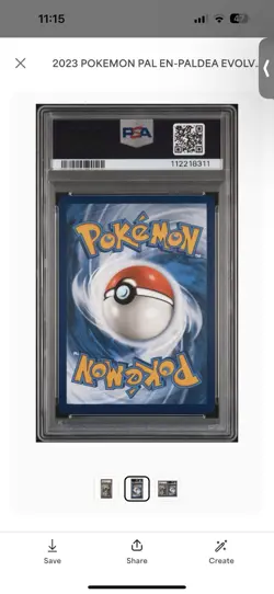 Pokemon 2023 Floragato 197/193 Illustration Rare Paldea Evolved GEM MINT PSA 10 - Image 2