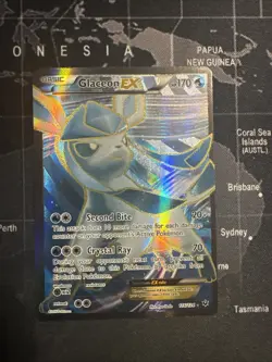 Pokemon TCG Glaceon EX Full Art Ultra Rare Holo Card 116/124 Fates Collide - Image 1