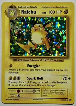 Raichu 36/108 (LP) Holo Rare XY Series: Evolutions 2016 Pokemon Card TCG - Image 1