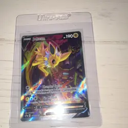 Pokemon Jolteon V SWSH183 Full Art Promo Holo Black Star Sword & Shield Card - Image 1