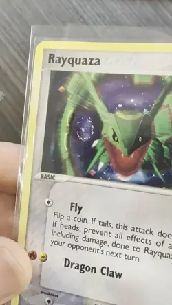 Pokemon Rayquaza Holo Rare 003/017 POP Series 1 Basic 2004 TCG Card LP - Image 2