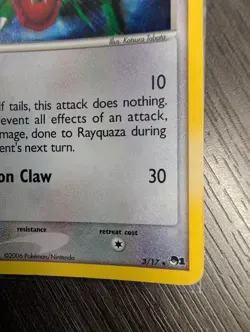 Pokemon Rayquaza Holo Rare 003/017 POP Series 1 Basic 2004 TCG Card LP - Image 4