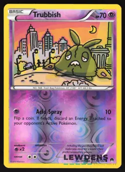 Trubbish - 56/122 - Reverse Holo Common - XY Breakpoint - Pokemon Card - Image 1
