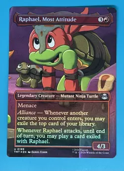 Raphael, Most Attitude (Borderless) Teenage Mutant Ninja Turtles Foil - Image 1
