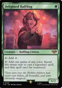 Delighted Halfling, #158, LTR , Reg, R - NM - Image 1