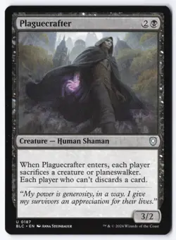 Plaguecrafter U Commander: Bloomburrow 187 NM - Image 1